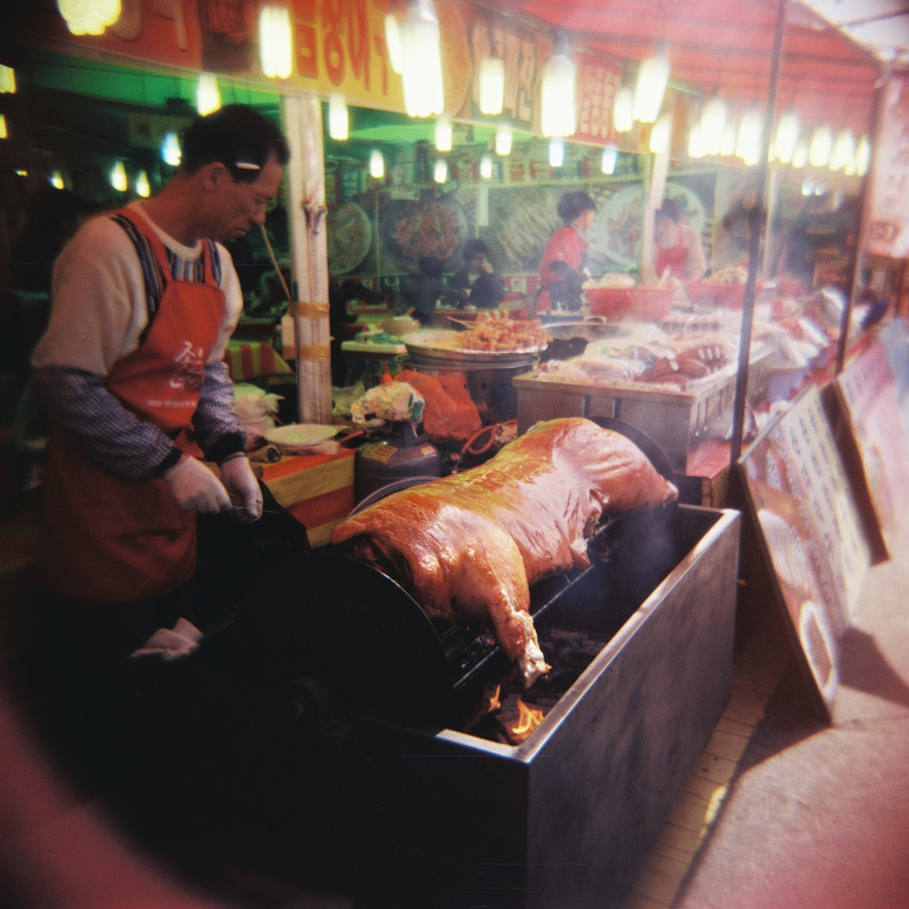 Pigroast at Jinhae Cherry Blossom Festival